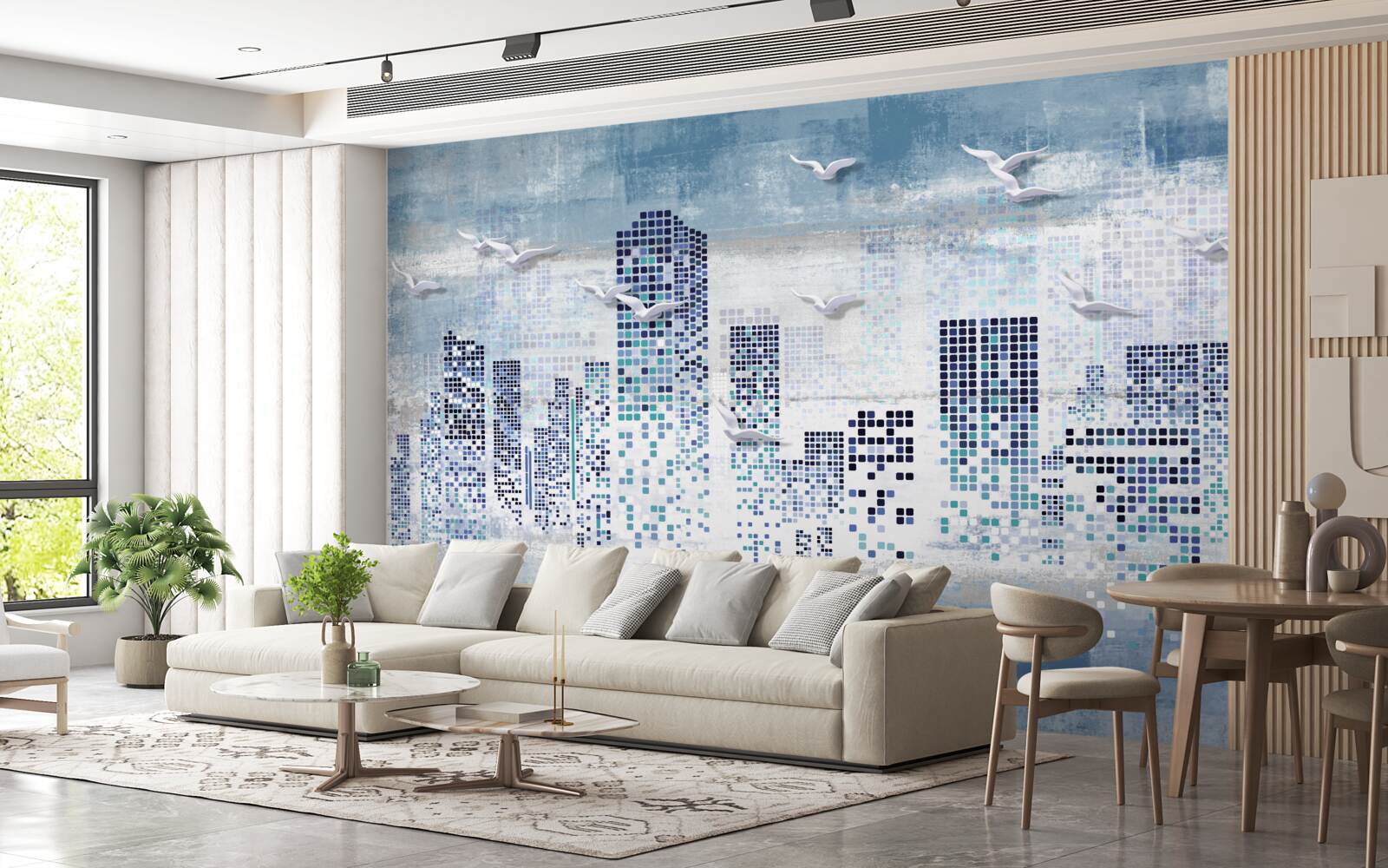 Fototapeta pikselowy nowy jork