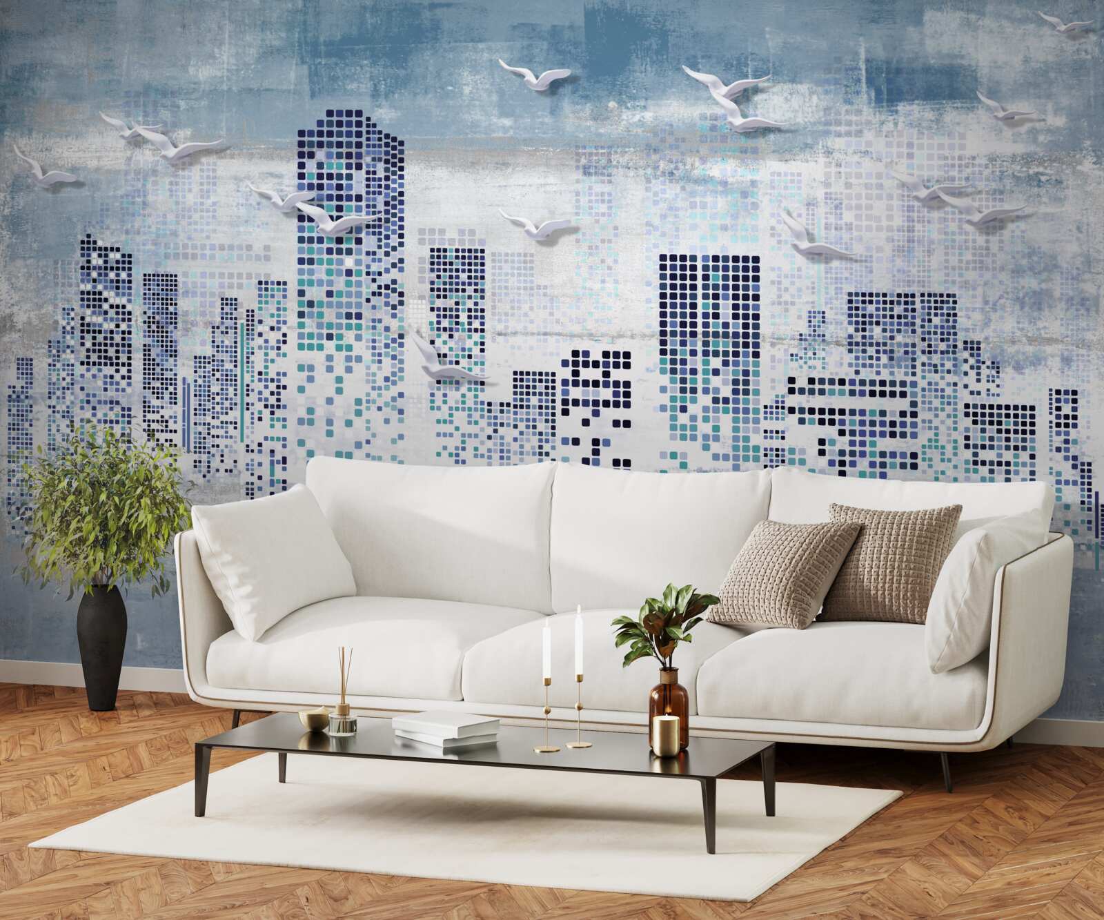 Fototapeta pikselowy nowy jork