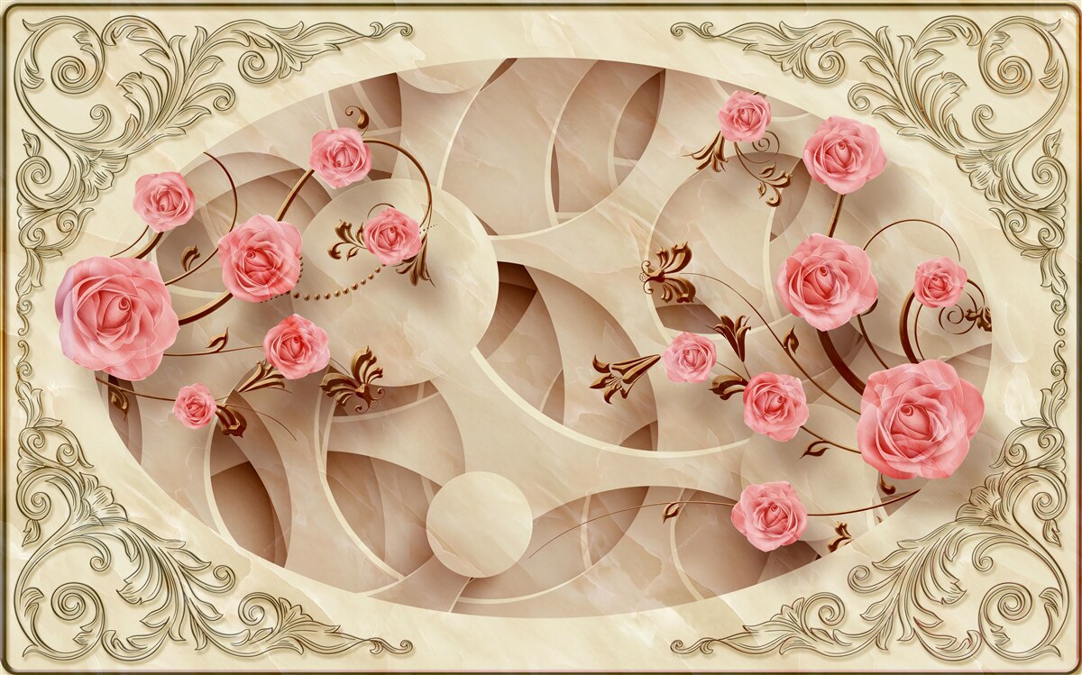 Fototapeta pąki różowego krzewu wzrosły