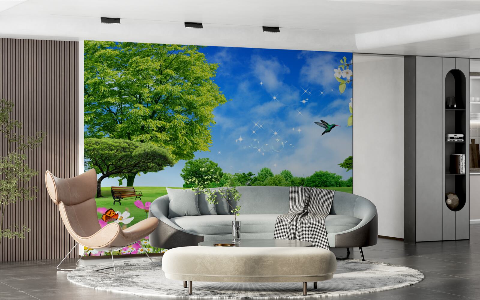 Fototapeta zapierający dech w piersiach panoramiczny widok na lato