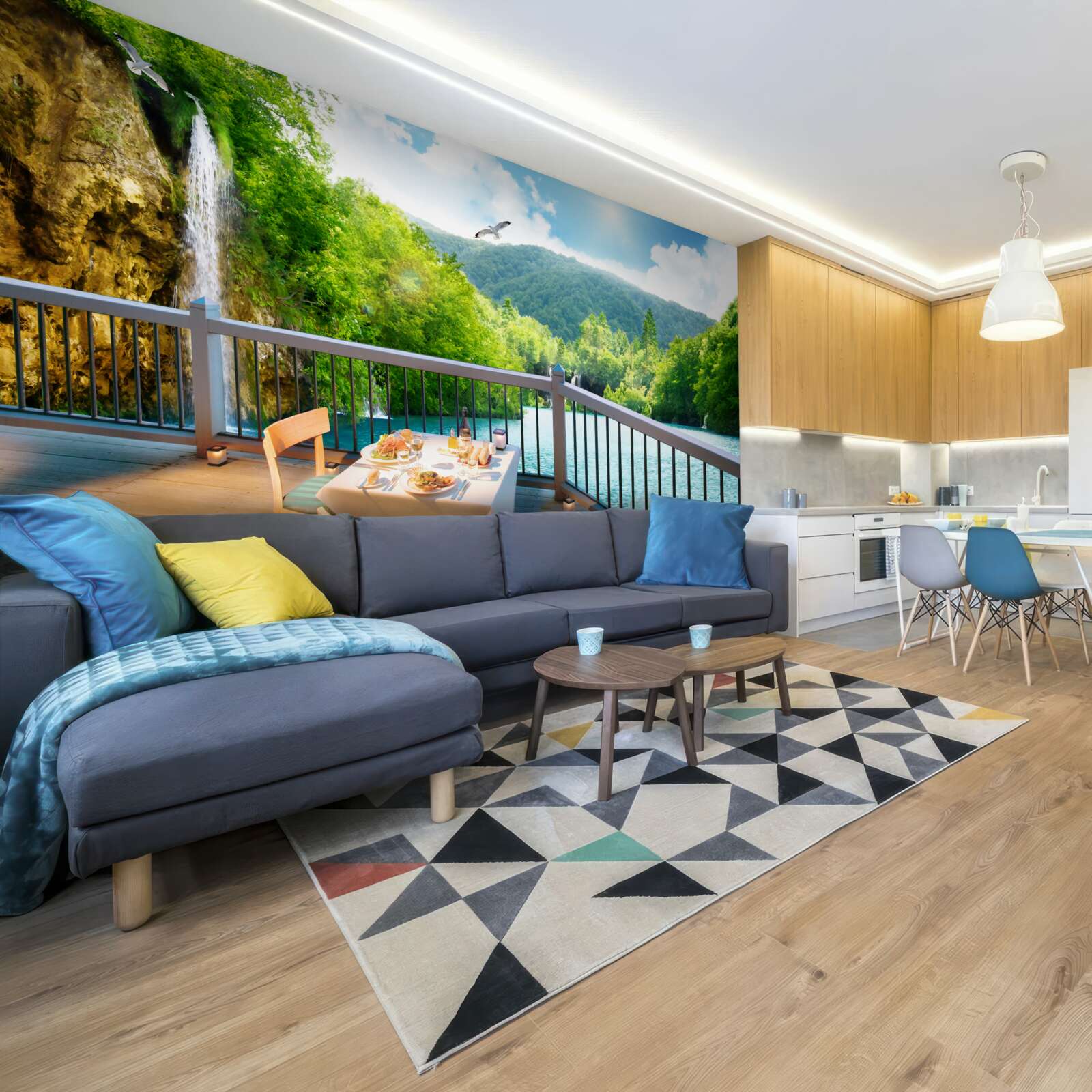 Fototapeta Śniadanie z oszałamiającą scenerią