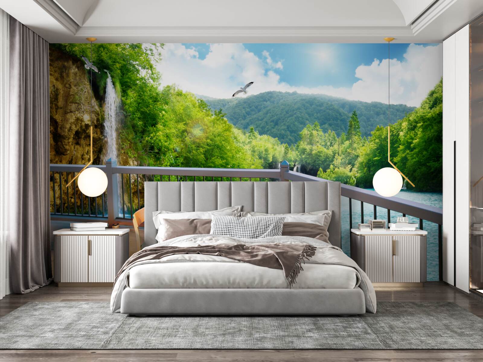 Fototapeta Śniadanie z oszałamiającą scenerią