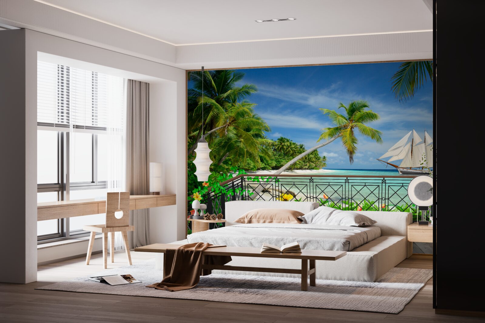 Fototapeta brzeg morza z balkonem