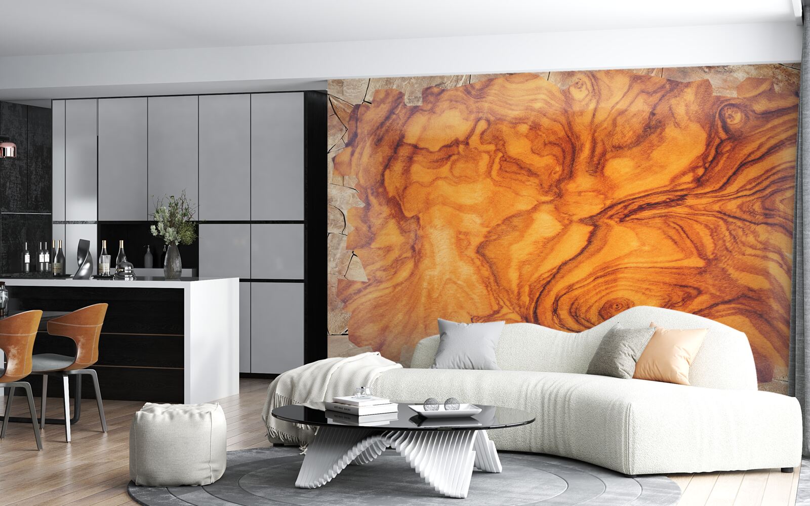 Fototapeta drewno czerwono-brązowe