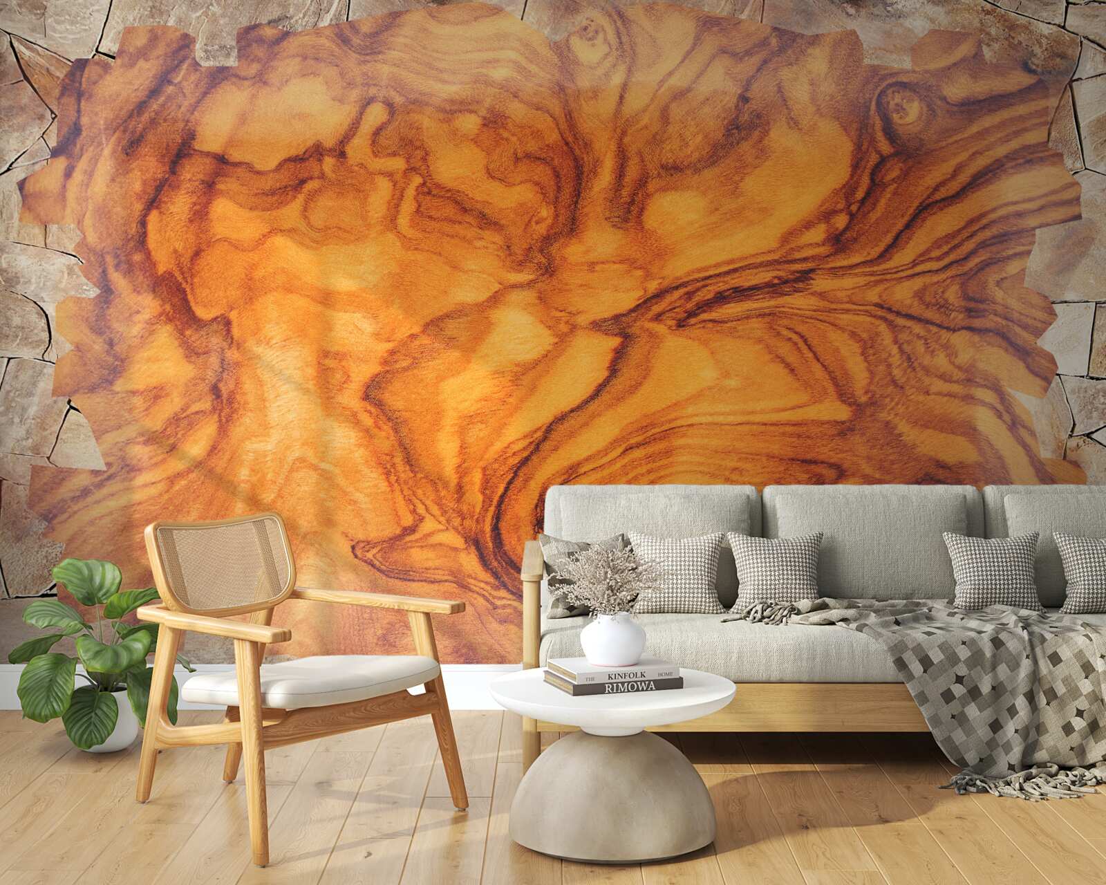 Fototapeta drewno czerwono-brązowe