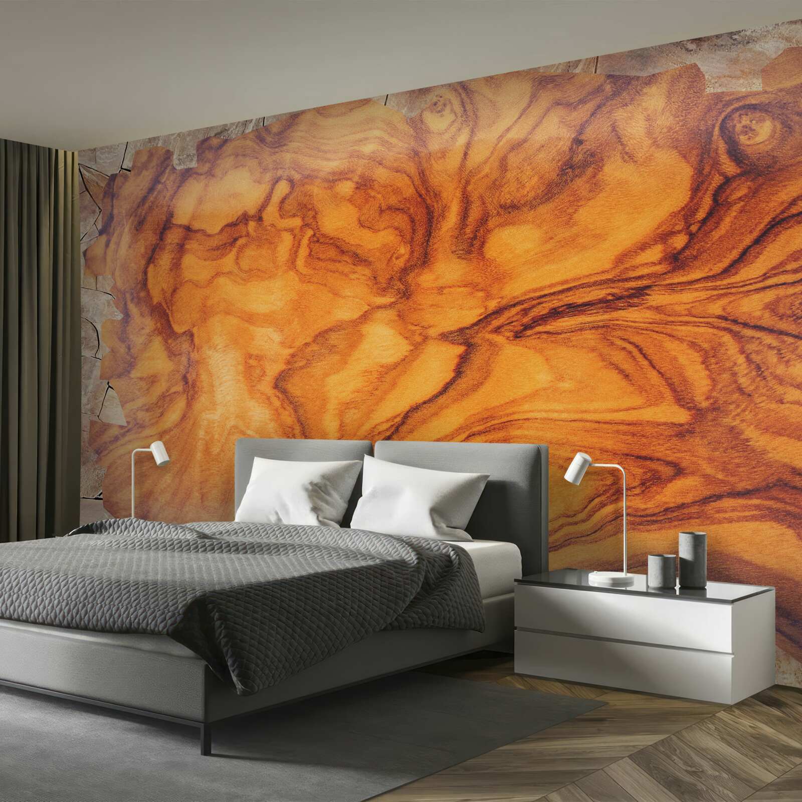 Fototapeta drewno czerwono-brązowe