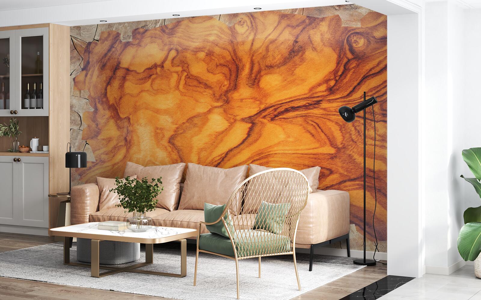 Fototapeta drewno czerwono-brązowe