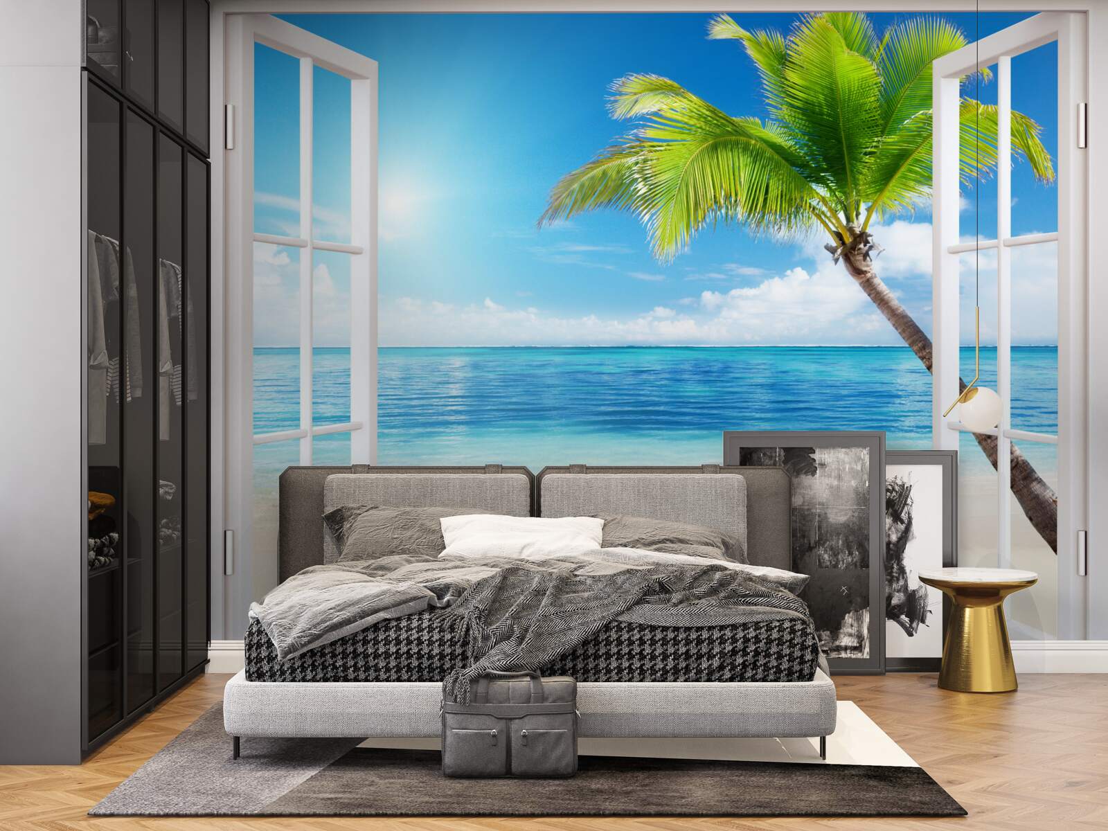 Fototapeta za oknem egzotyczna tropikalna rozkosz