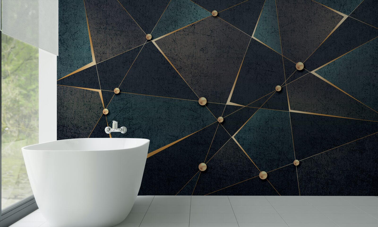 Fototapeta błyski światła w ciemnej nocy