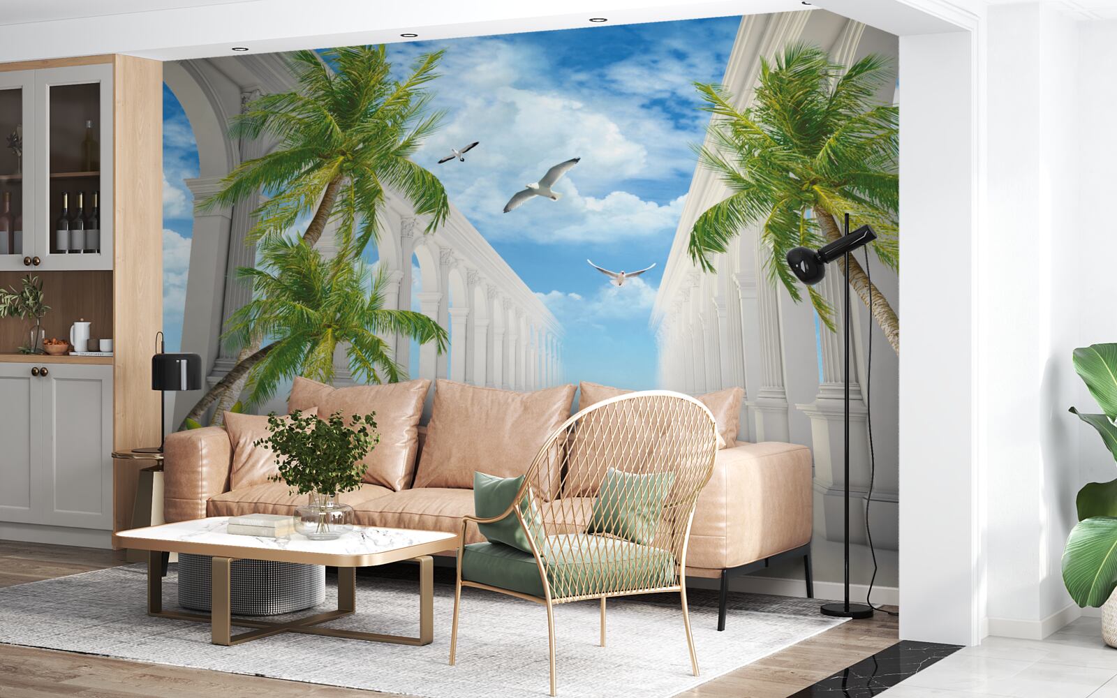 Fototapeta Śnieżnobiałe wspaniałe łuki