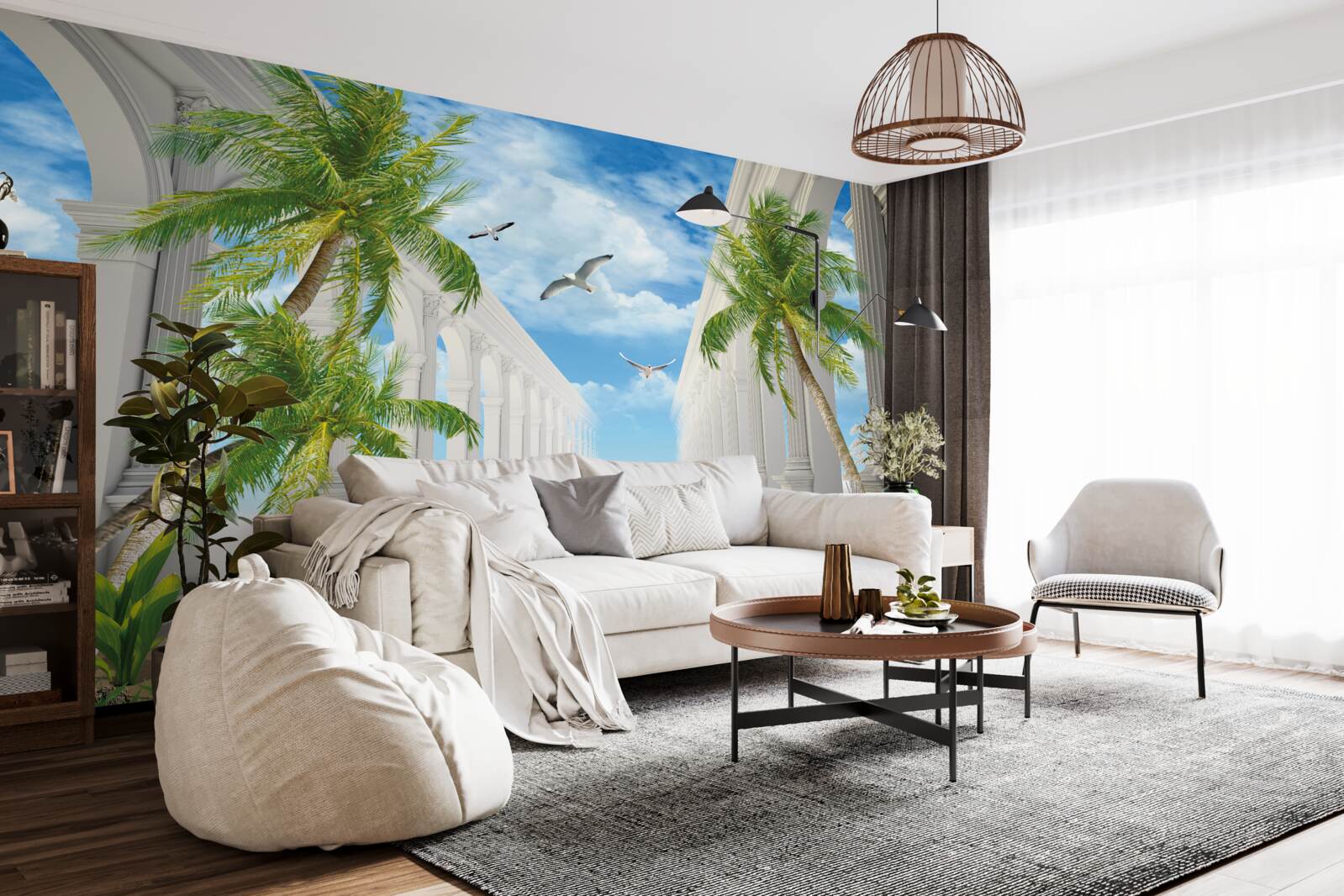 Fototapeta Śnieżnobiałe wspaniałe łuki