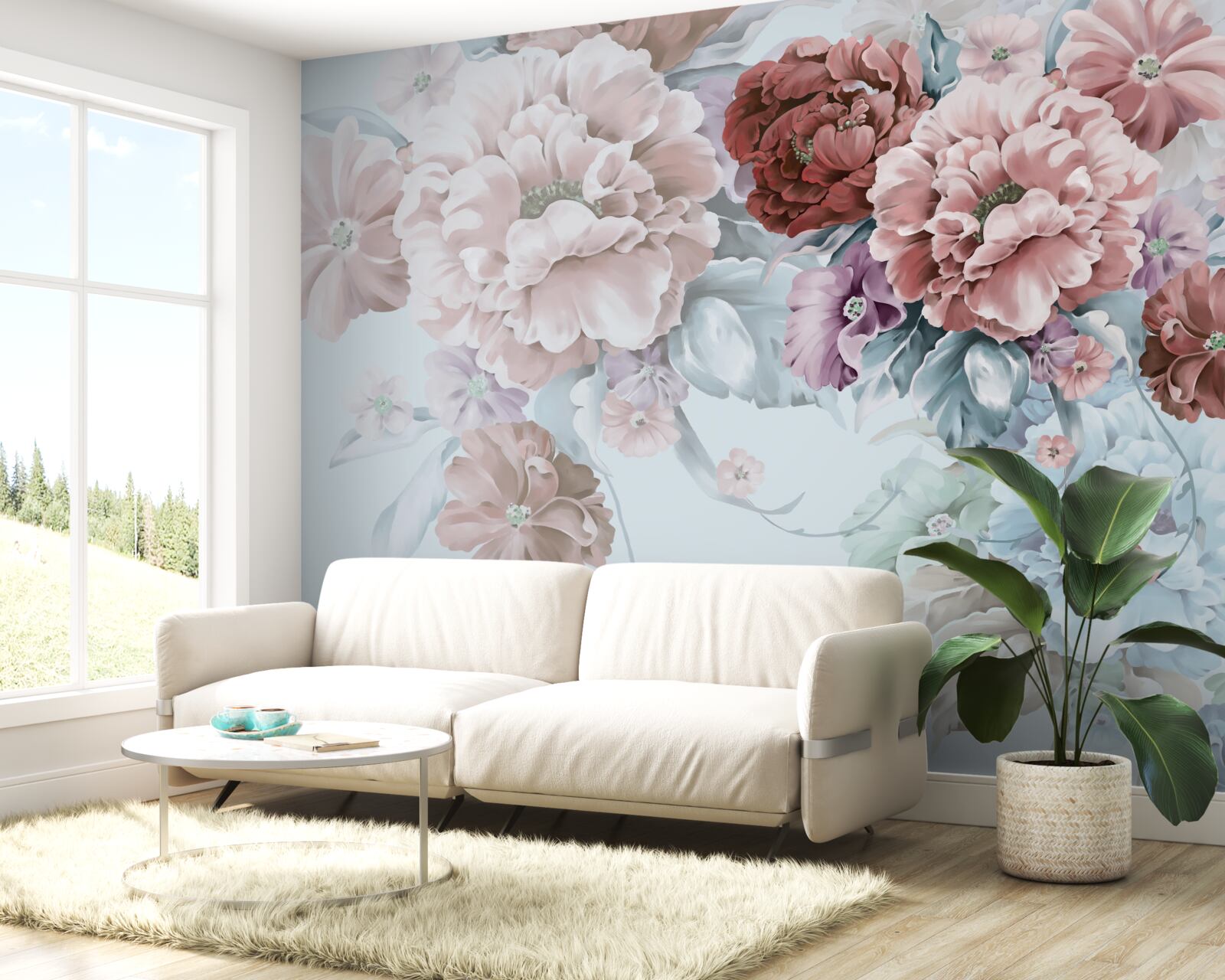 Fototapeta ogród piwonii