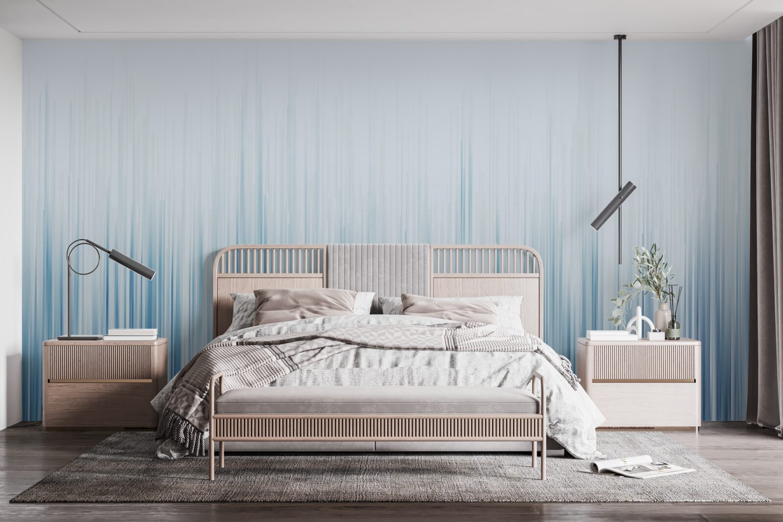 Fototapeta intensywna ulewa na całym obszarze pola