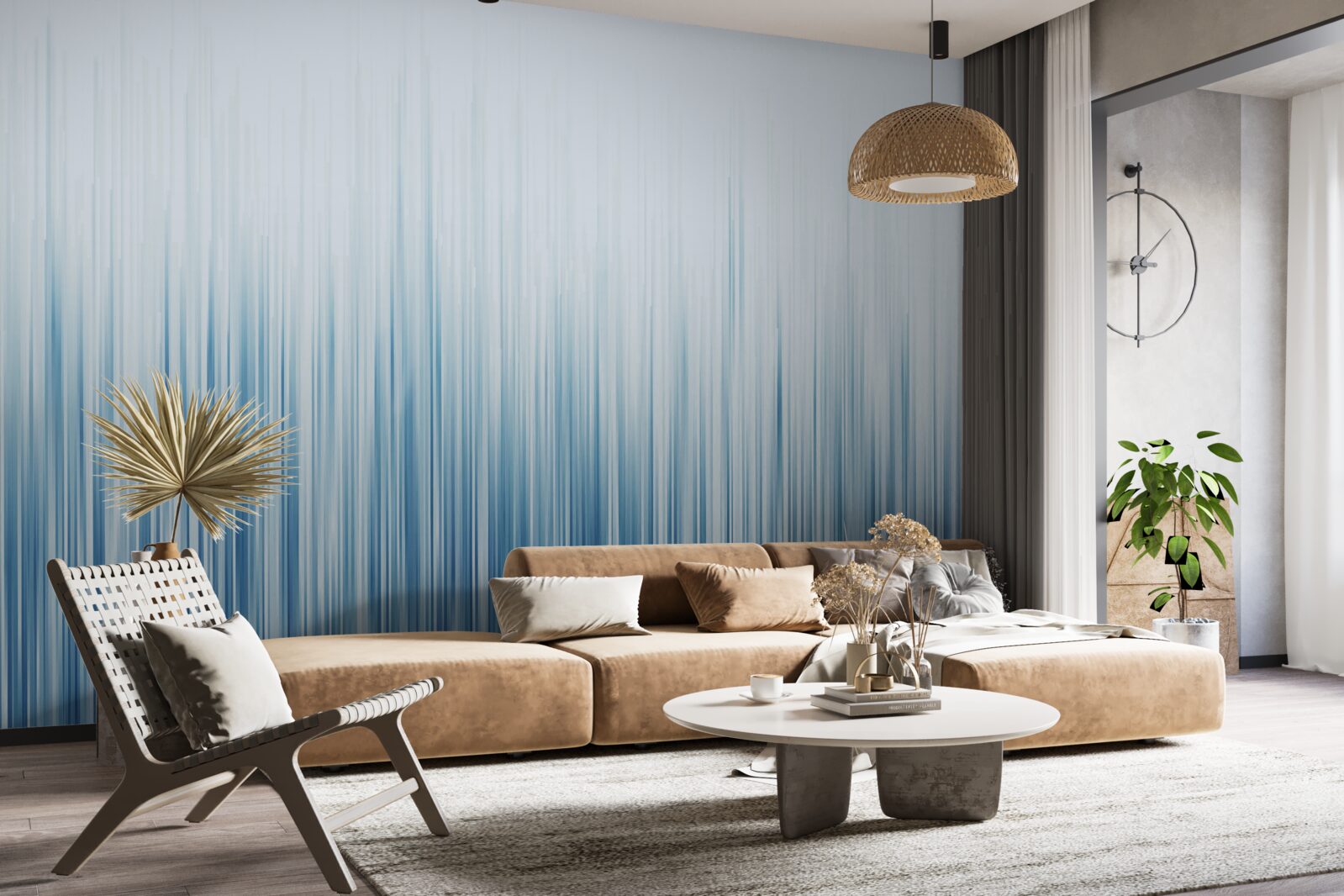 Fototapeta intensywna ulewa na całym obszarze pola