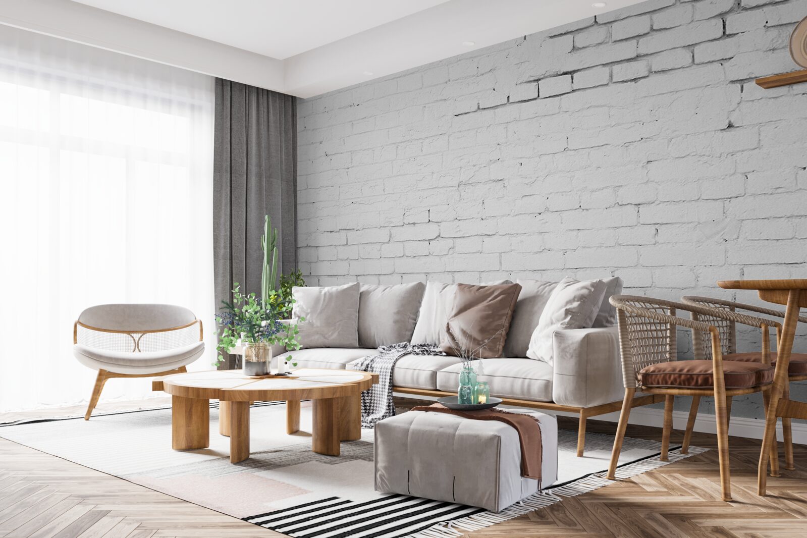 Fototapeta struktura okładziny z białej cegły kamiennej