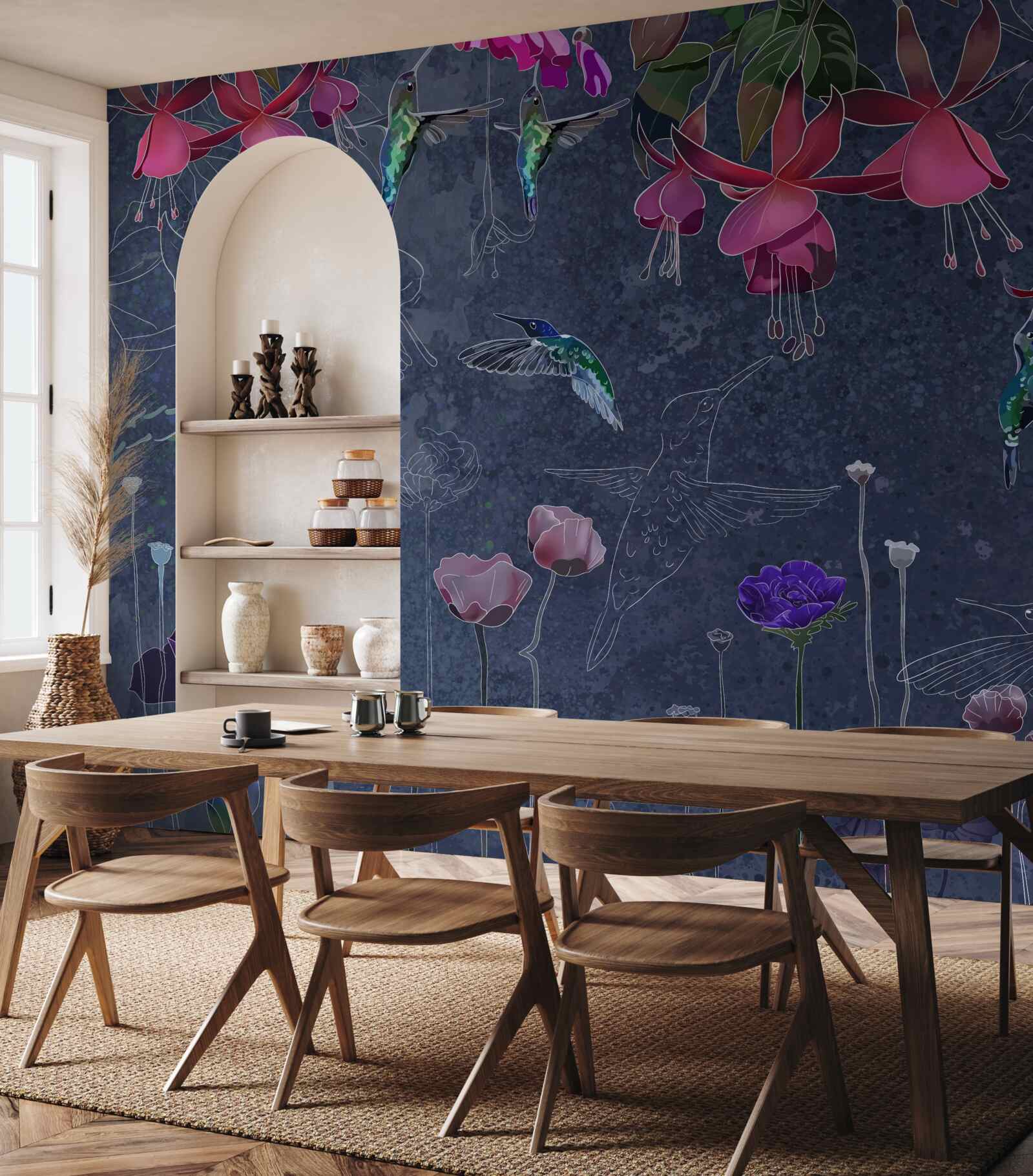 Fototapeta nektar kwiatowy to napój dla kolibrów