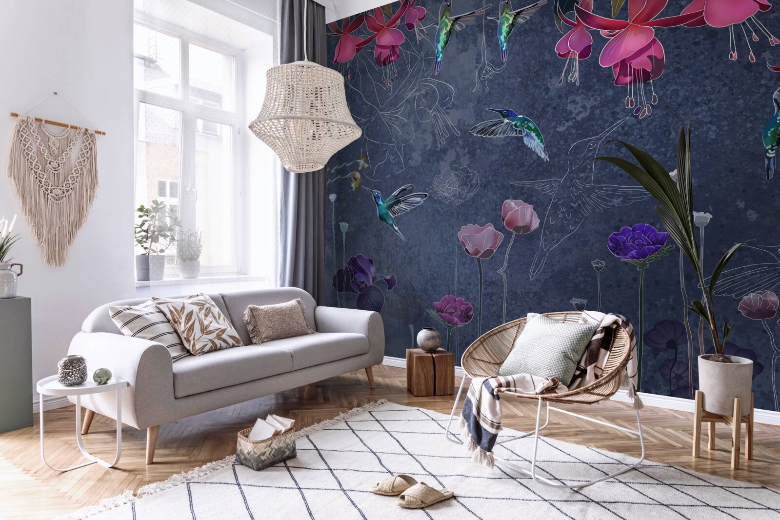 Fototapeta nektar kwiatowy to napój dla kolibrów