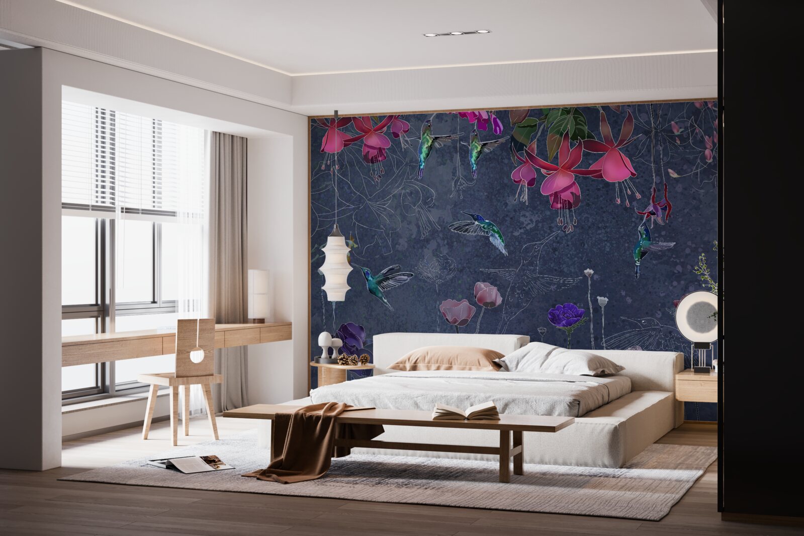 Fototapeta nektar kwiatowy to napój dla kolibrów