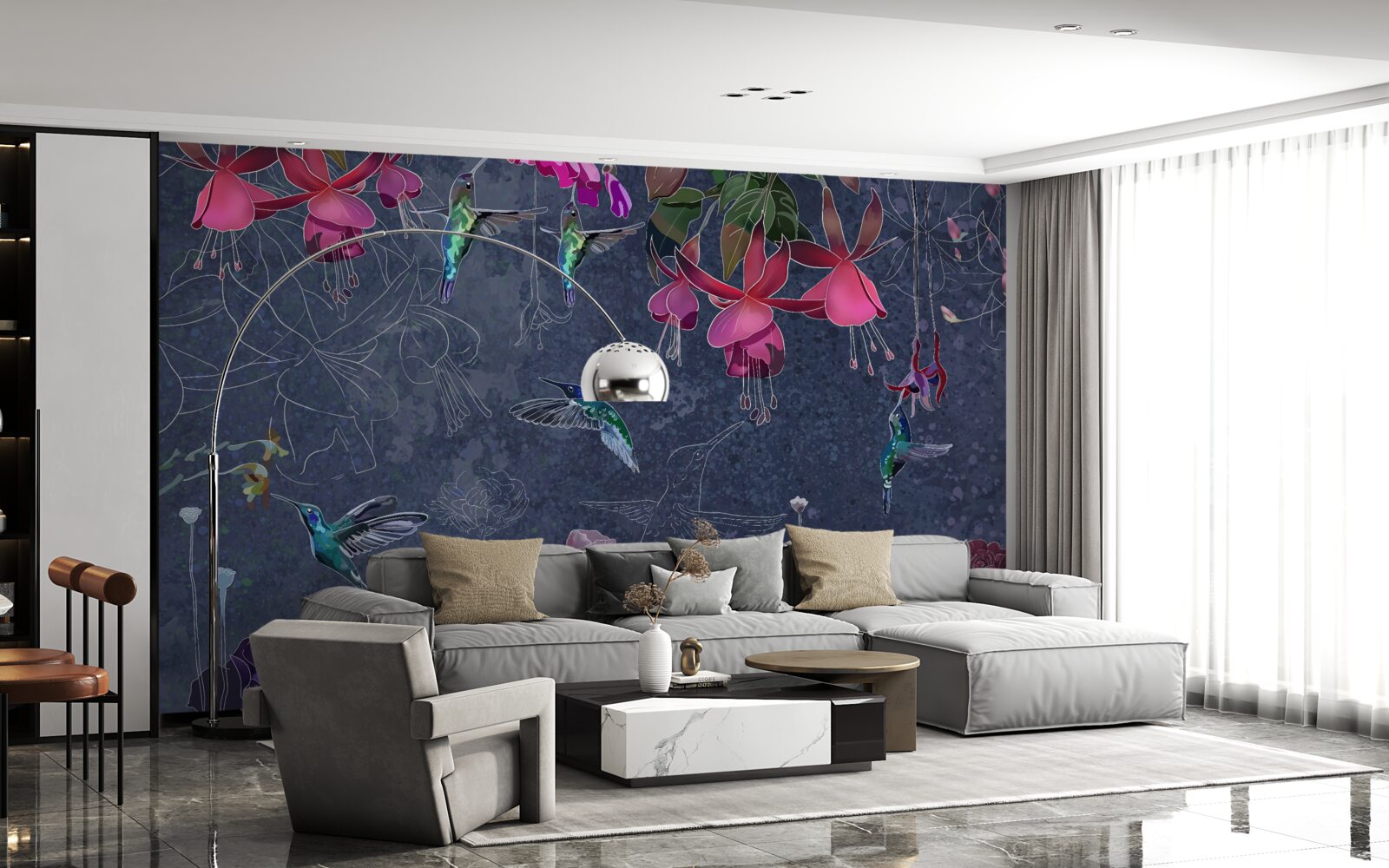 Fototapeta nektar kwiatowy to napój dla kolibrów