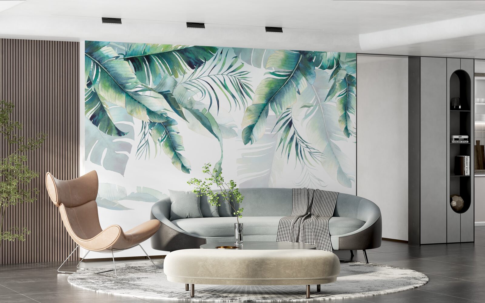 Fototapeta liście są duże i zielone