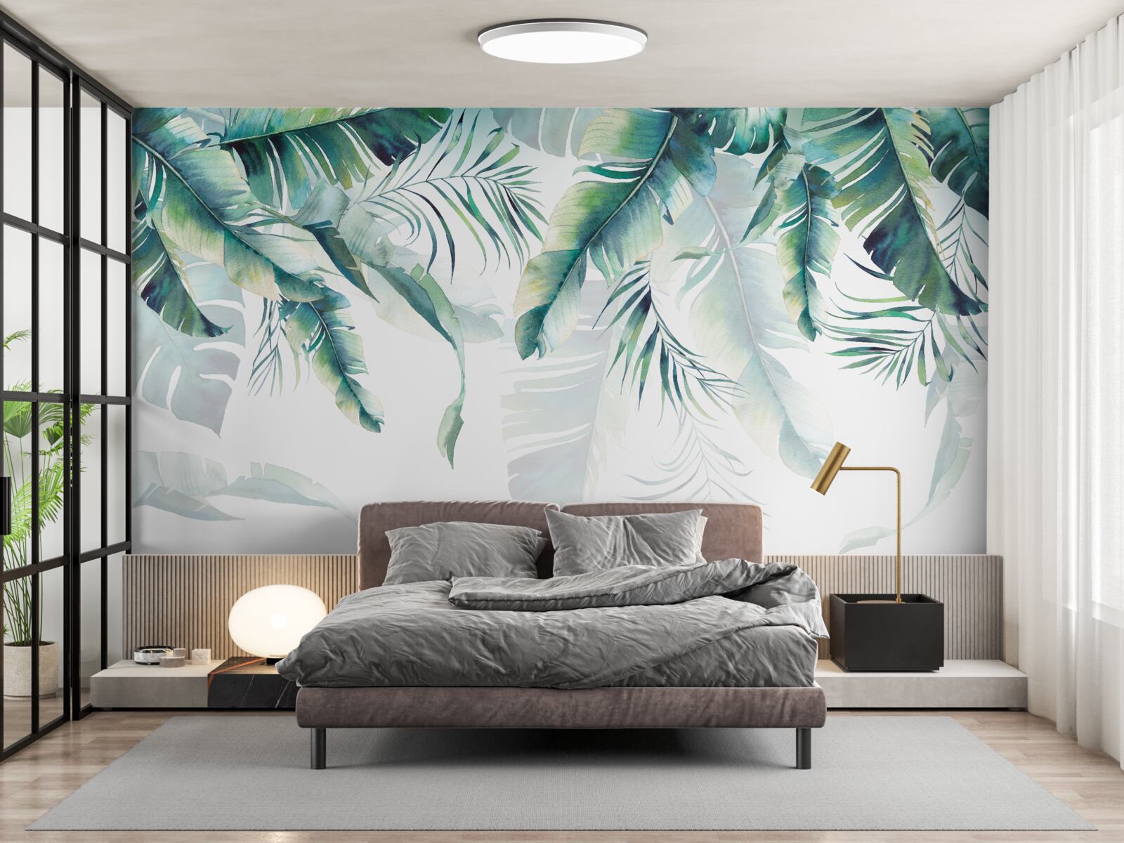 Fototapeta liście są duże i zielone