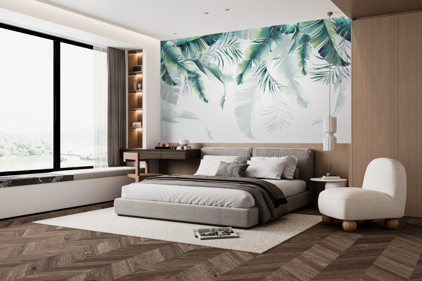 Fototapeta liście są duże i zielone