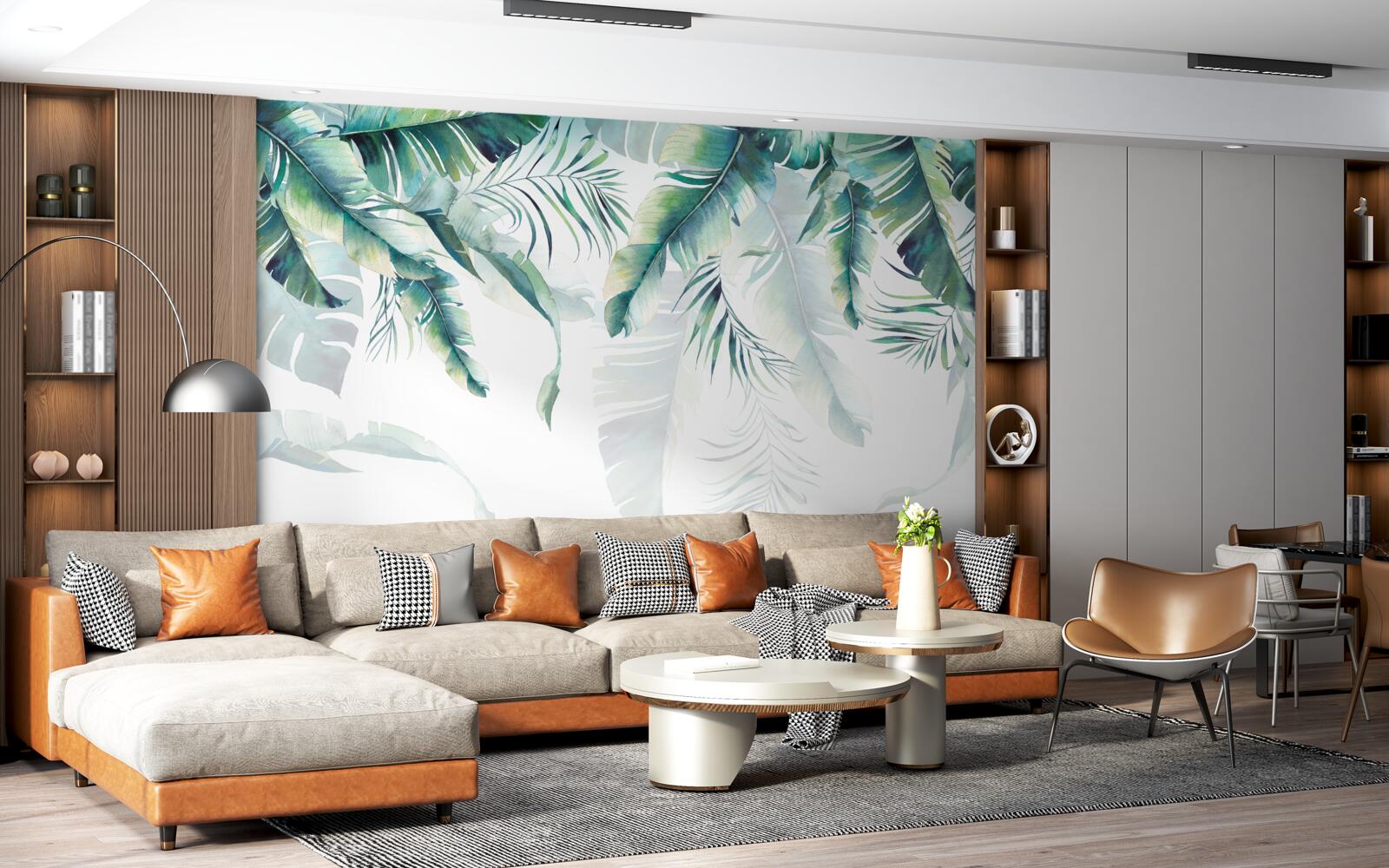 Fototapeta liście są duże i zielone