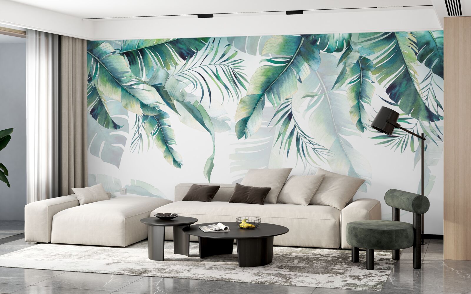 Fototapeta liście są duże i zielone