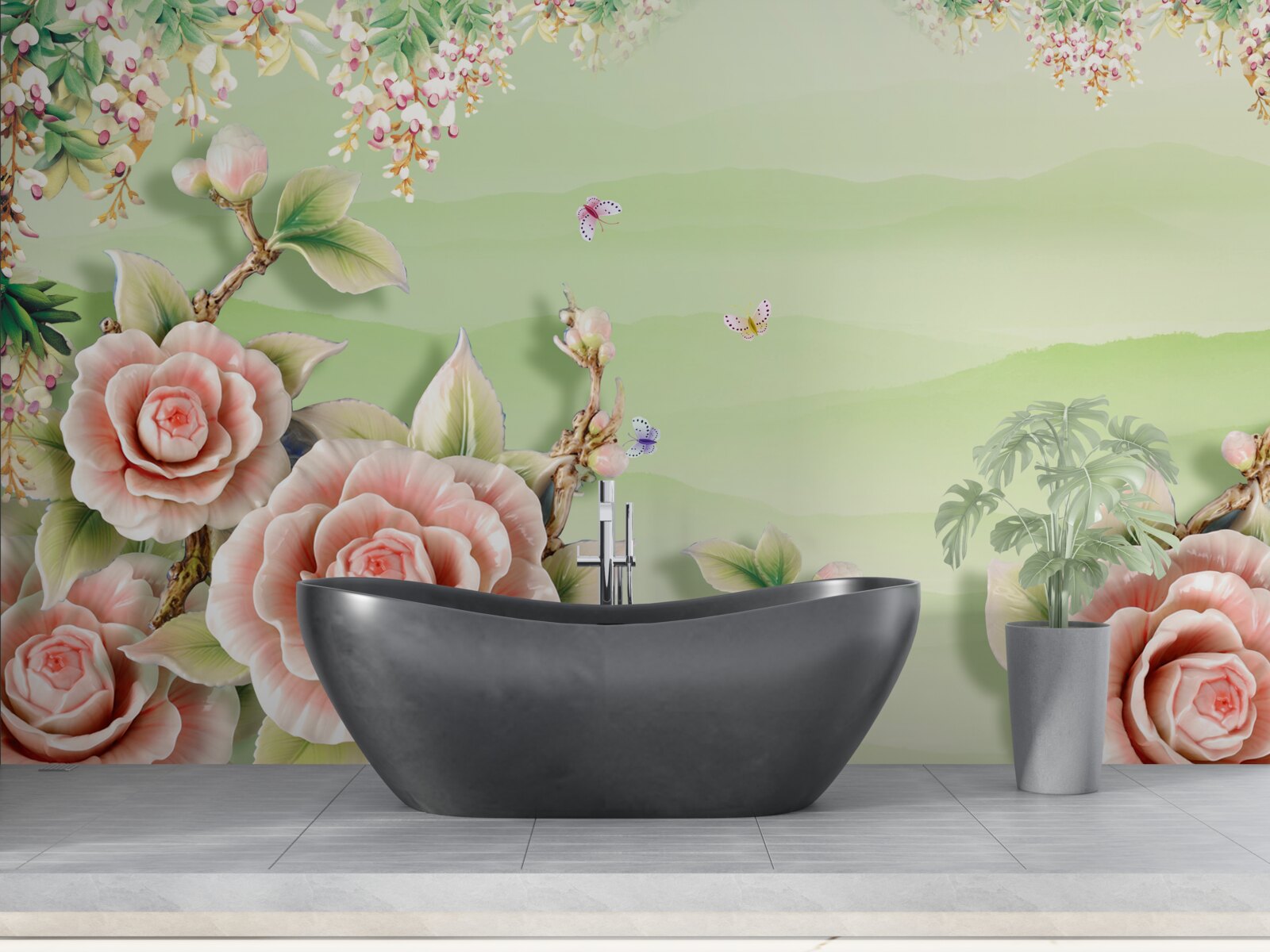 Fototapeta wspaniałe porcelanowe róże