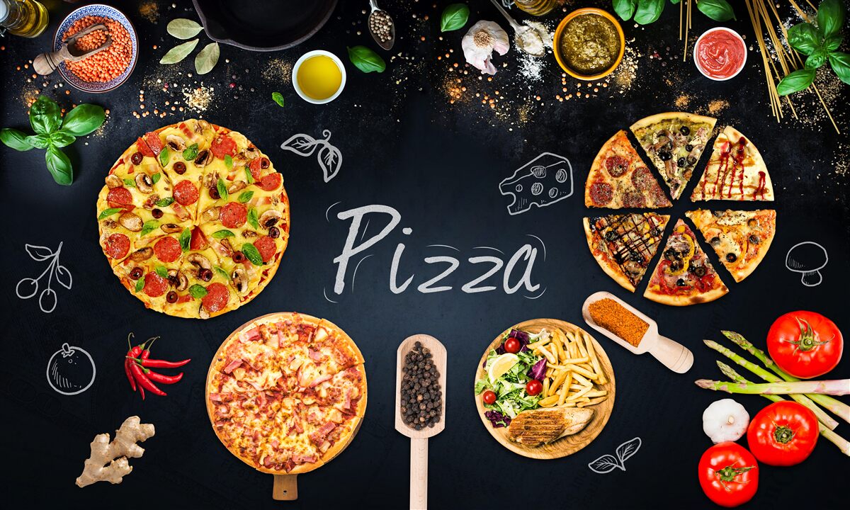 Fototapeta inne produkty spożywcze, takie jak pizza