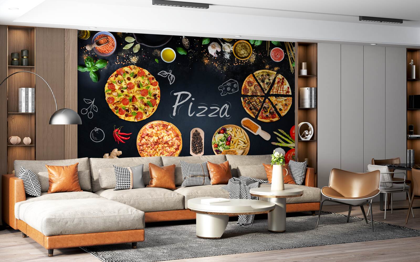 Fototapeta inne produkty spożywcze, takie jak pizza