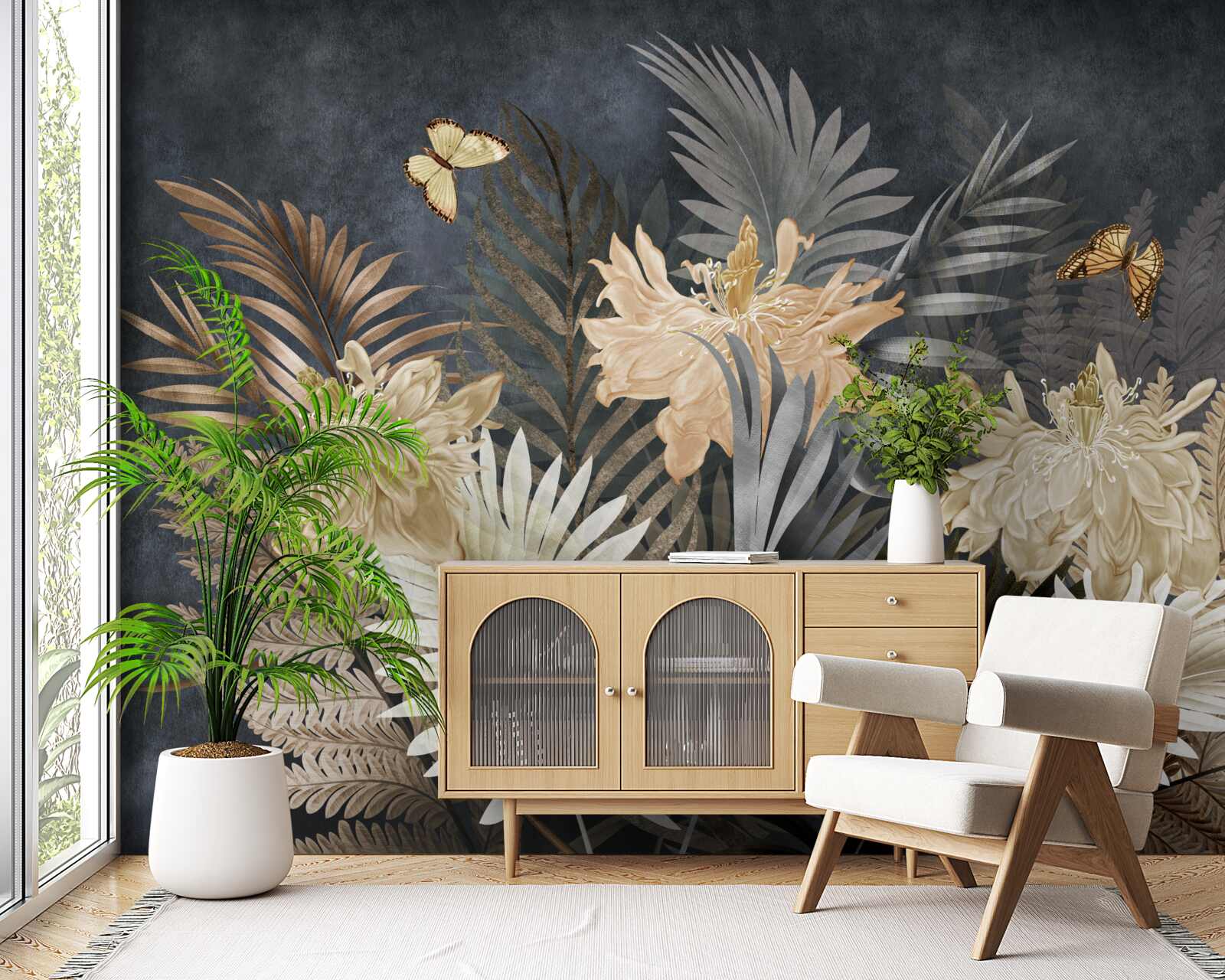 Fototapeta skład bladych jesiennych liści