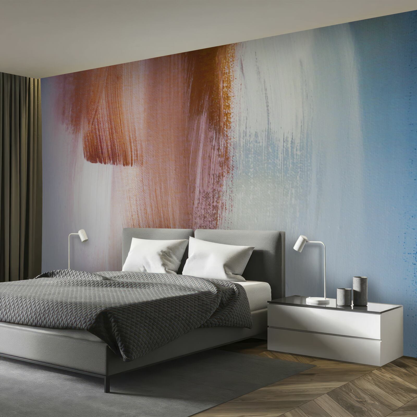 Fototapeta kolorowe abstrakcyjne pociągnięcia pędzlem