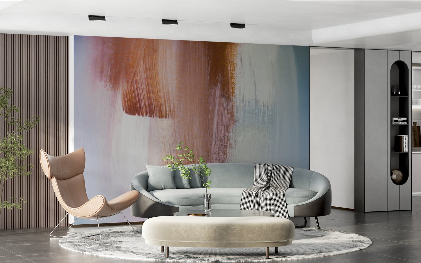 Fototapeta kolorowe abstrakcyjne pociągnięcia pędzlem