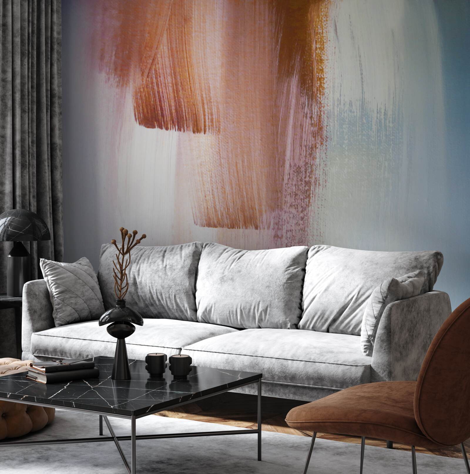 Fototapeta kolorowe abstrakcyjne pociągnięcia pędzlem