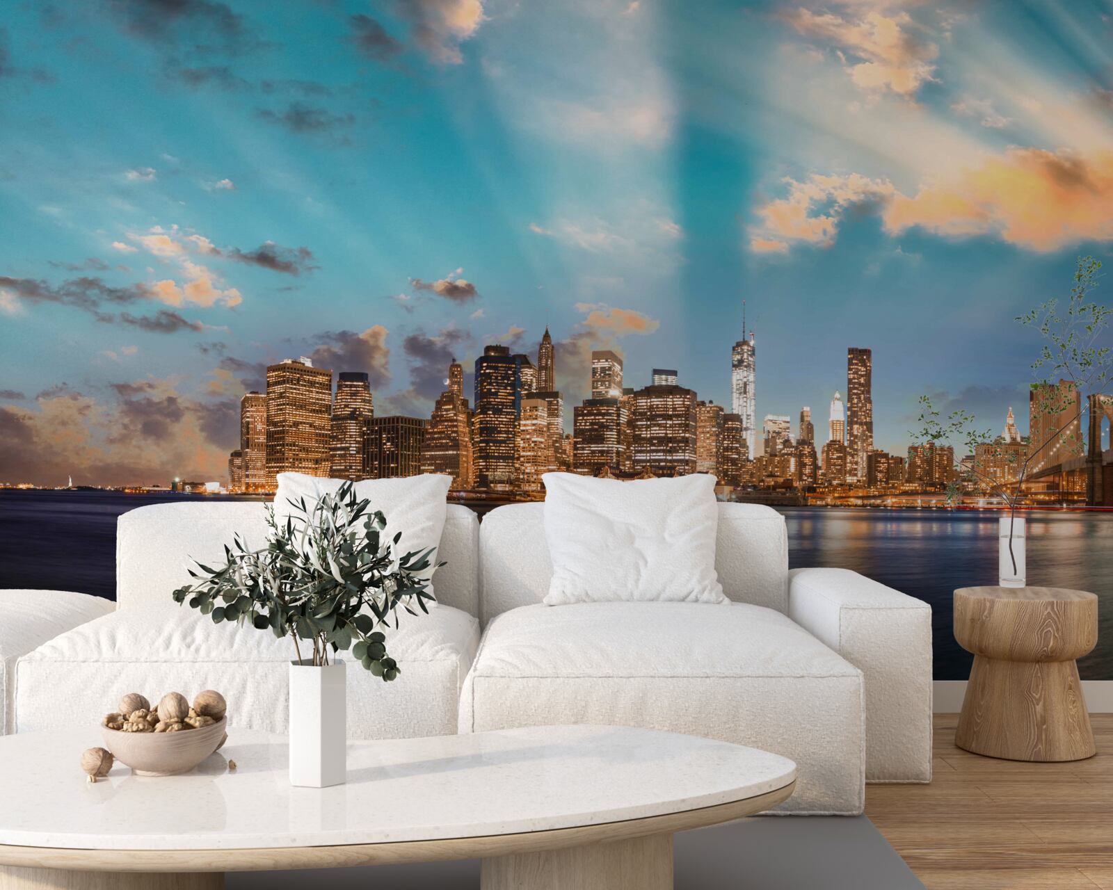 Fototapeta most brookliński i manhattan w nowym jorku