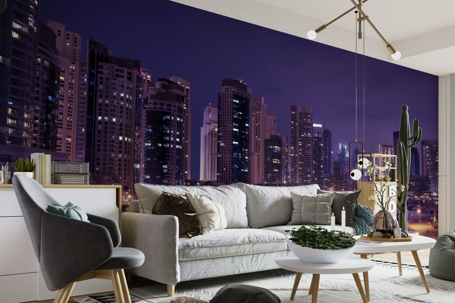 Fototapeta wieżowce chicago nocą