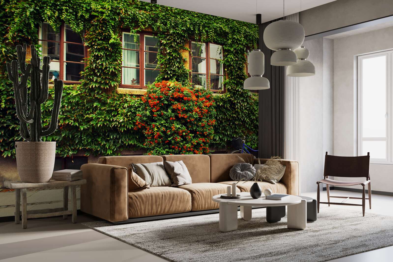 Fototapeta dom porośnięty bluszczem ze starości