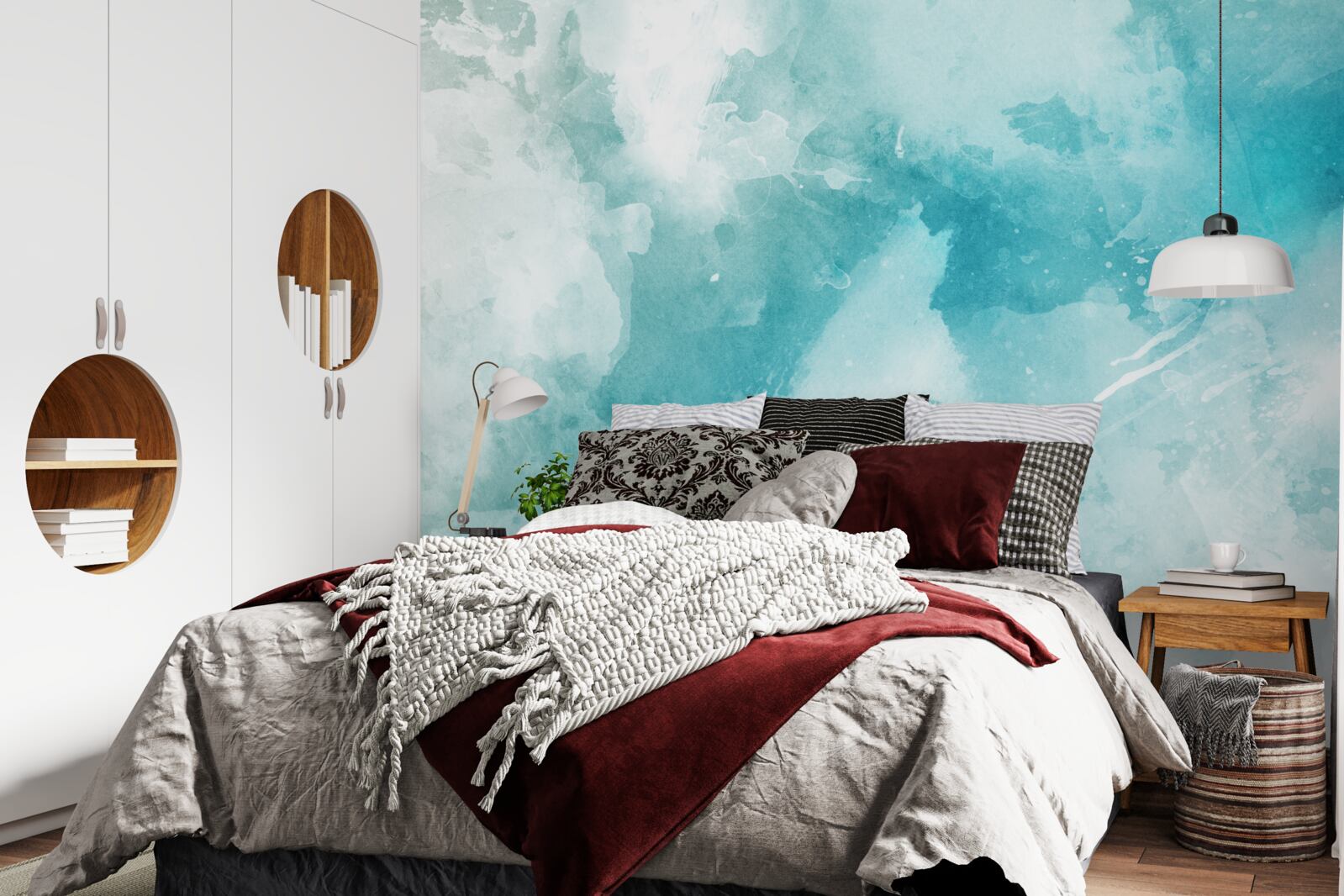 Fototapeta biały marmur z niebieskim odcieniem