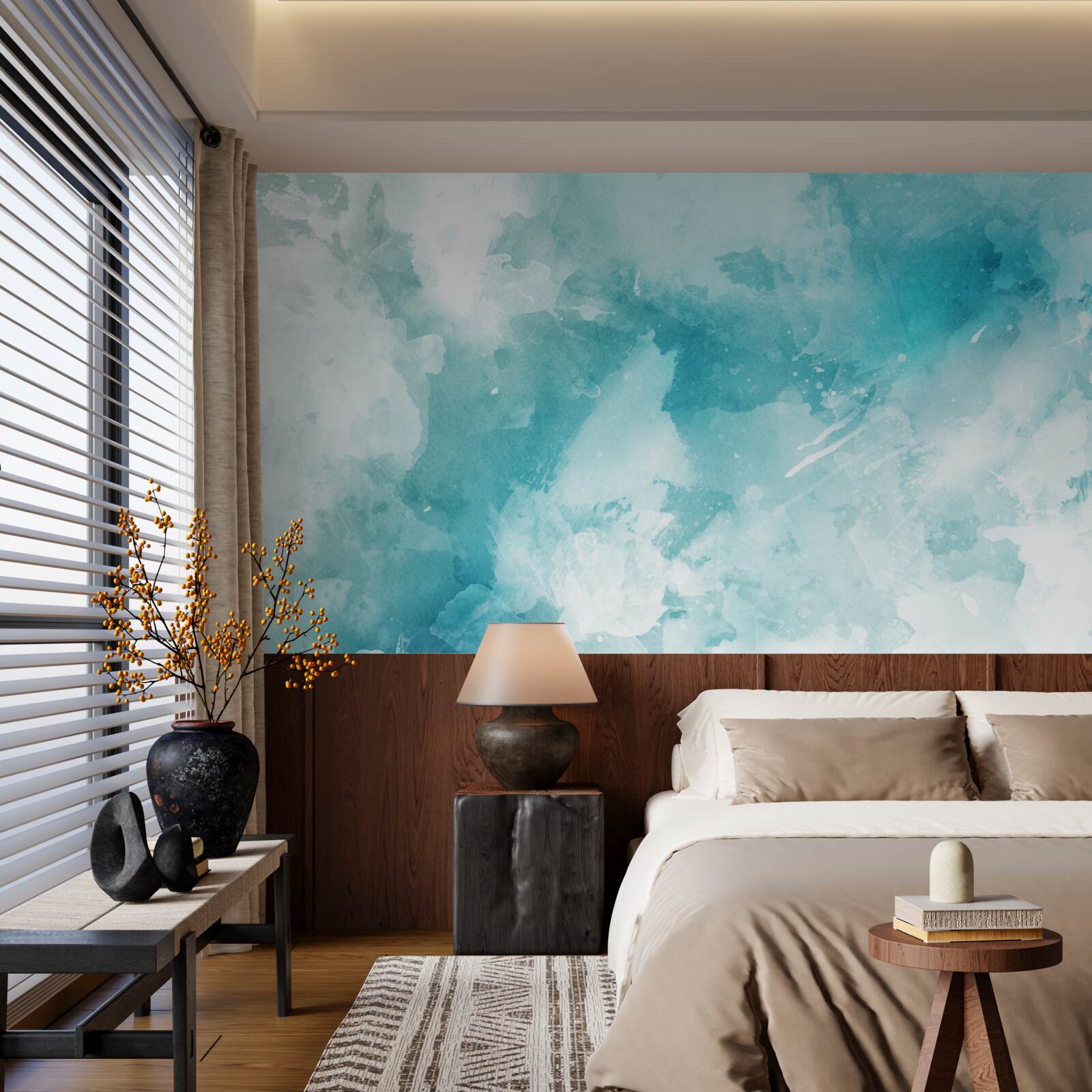 Fototapeta biały marmur z niebieskim odcieniem