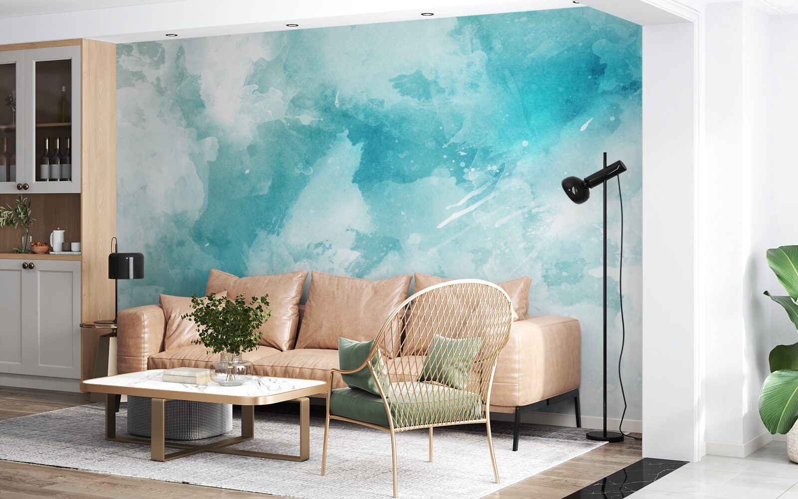 Fototapeta biały marmur z niebieskim odcieniem