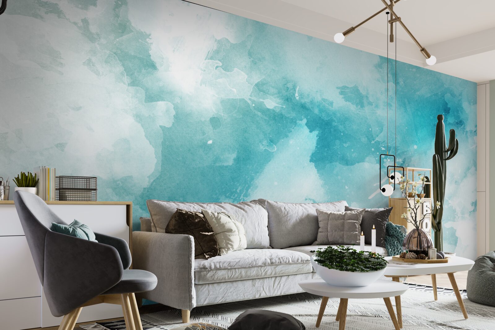 Fototapeta biały marmur z niebieskim odcieniem