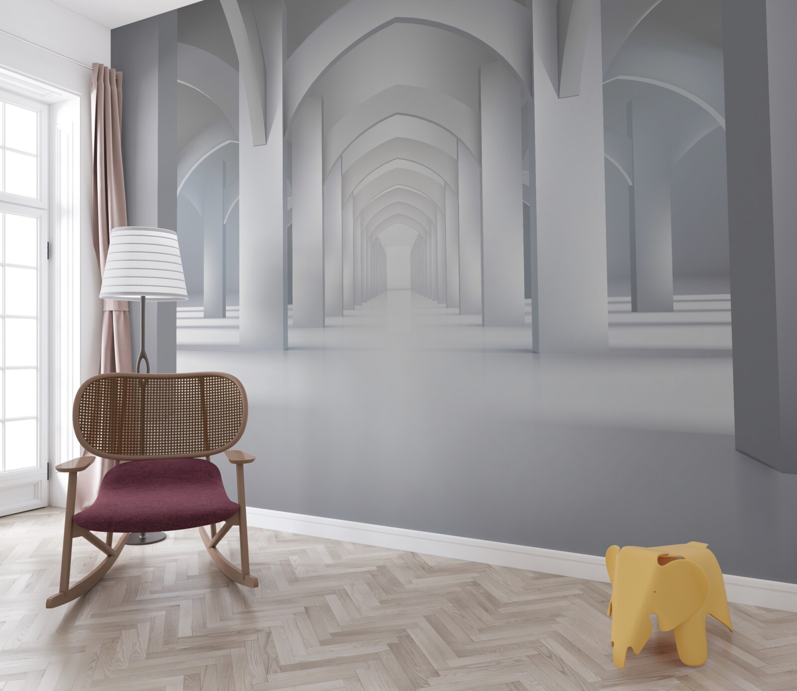 Fototapeta lekkie łuki w stylu gotyckim