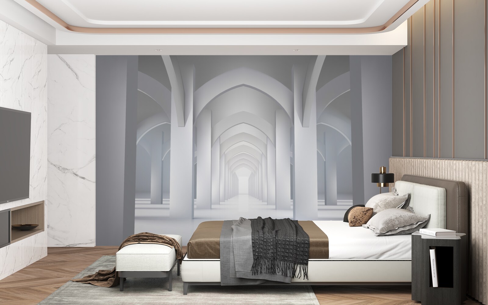 Fototapeta lekkie łuki w stylu gotyckim