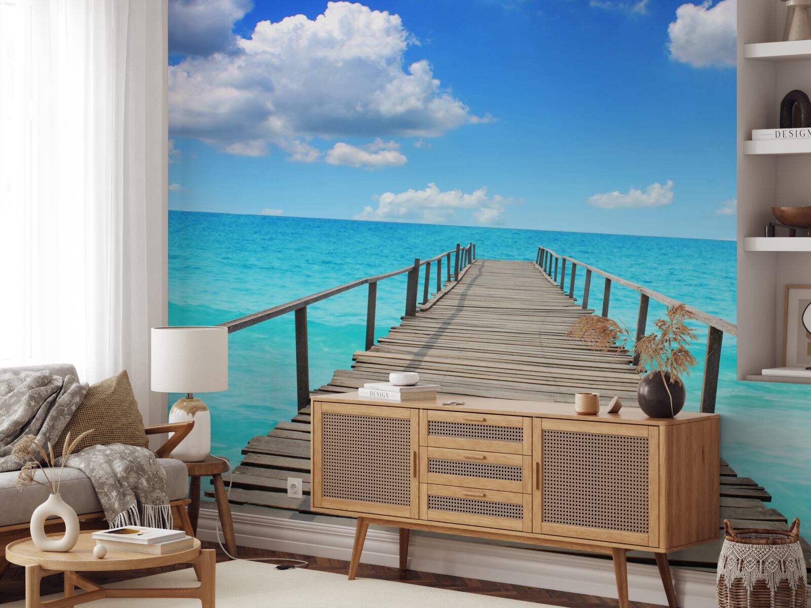 Fototapeta wpadając do bezkresnego morza