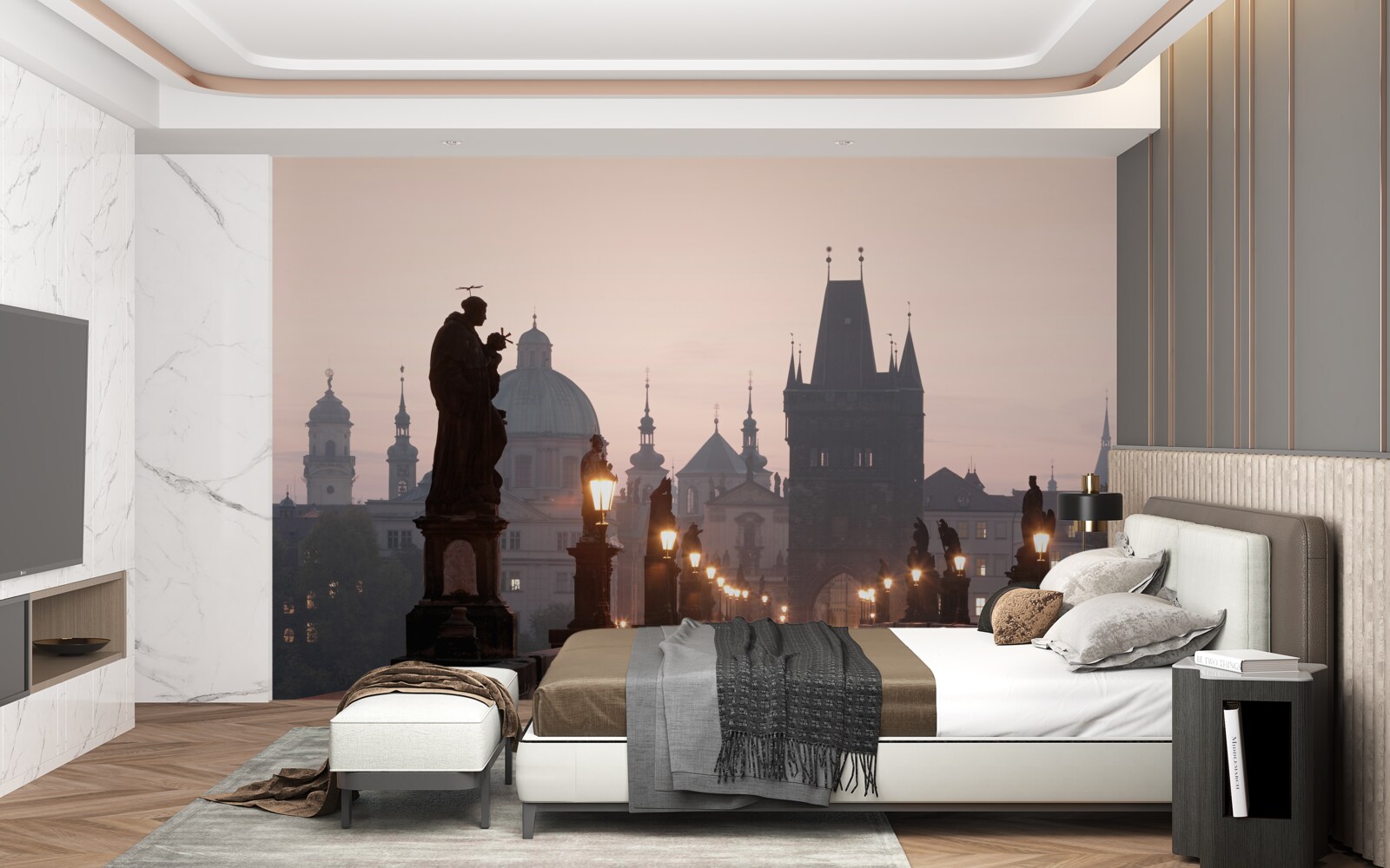 Fototapeta stara praga i jej most karola