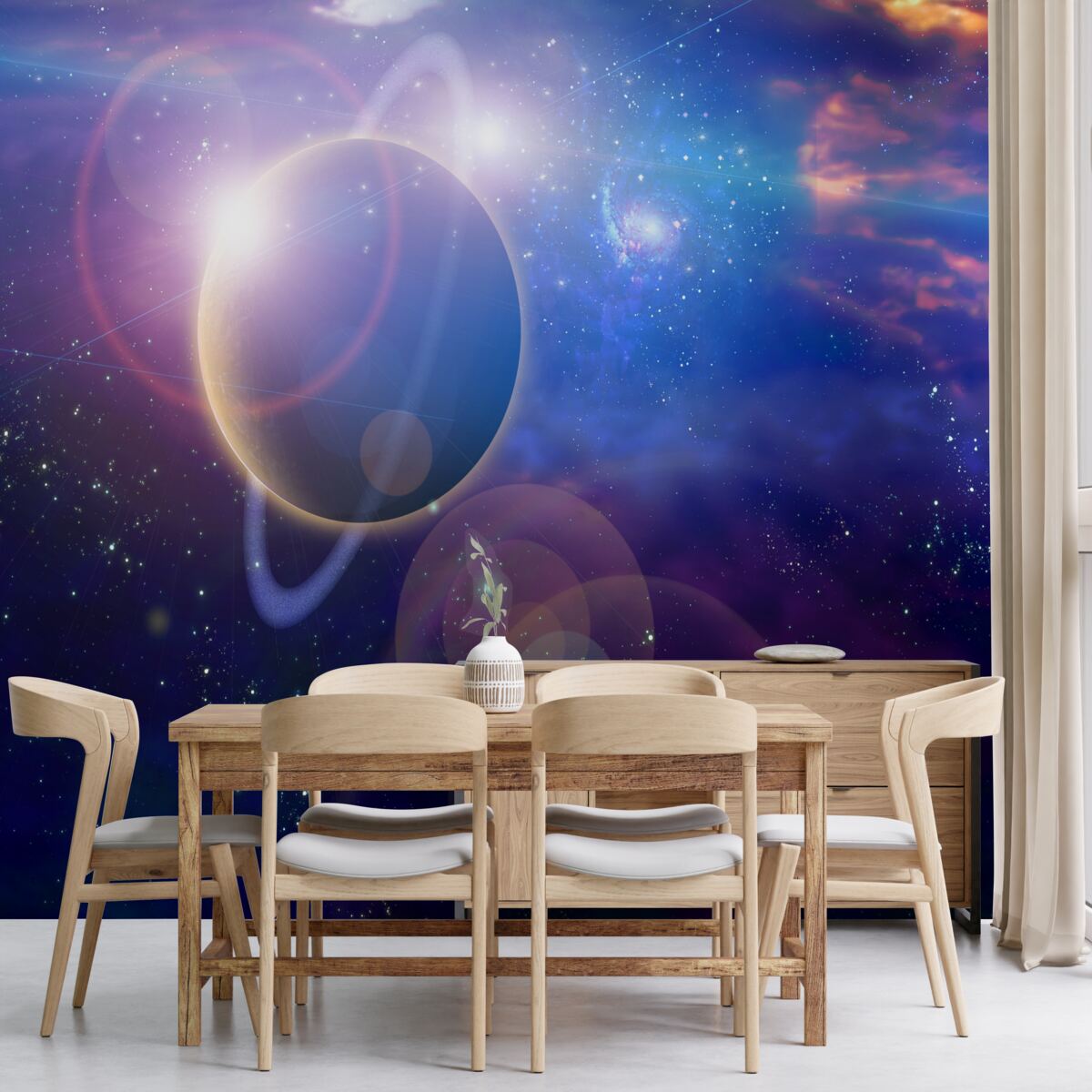 Fototapeta gwiazdy na planecie niebieskiej