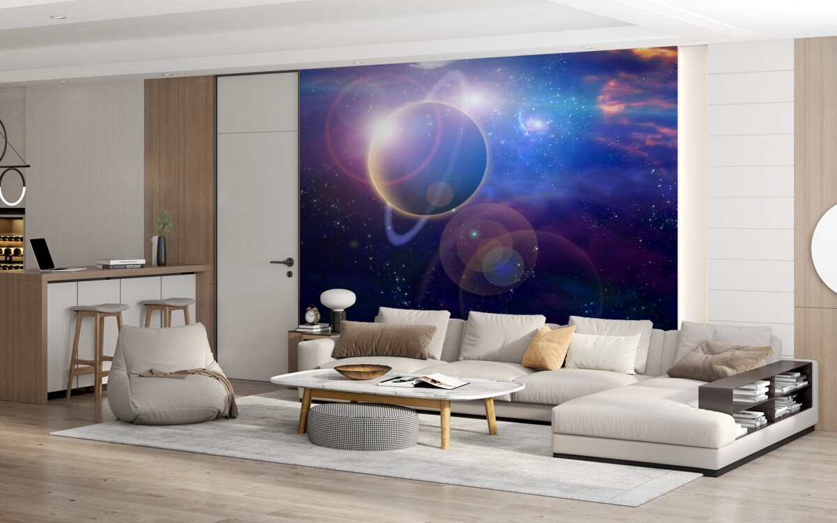 Fototapeta gwiazdy na planecie niebieskiej