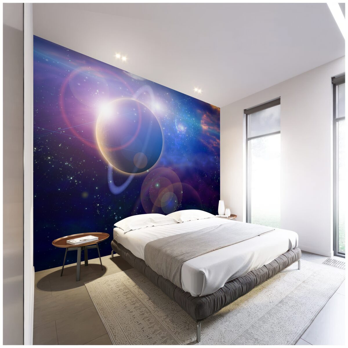 Fototapeta gwiazdy na planecie niebieskiej