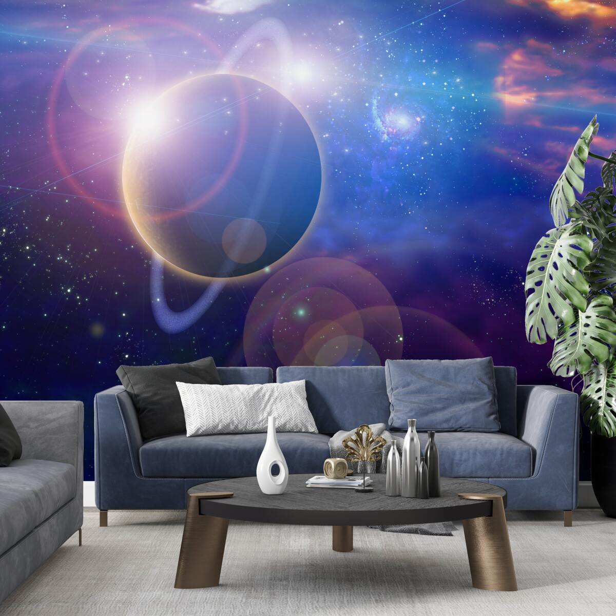 Fototapeta gwiazdy na planecie niebieskiej